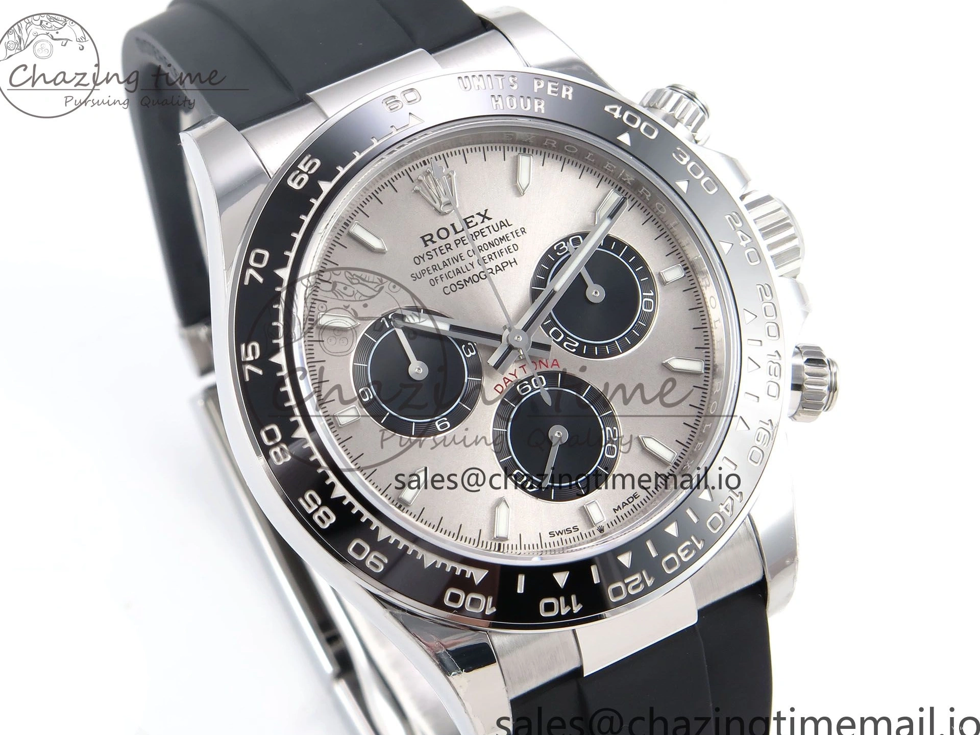 Strap on DD4802 126519 Gray Edition Best 1:1 Daytona Oysterflex SBF Dial 0412